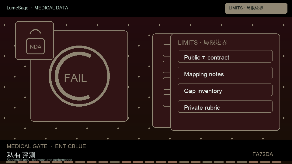 CBLUE｜局限与私有映射：从公开评测到 GB-Exam 可合同门禁
