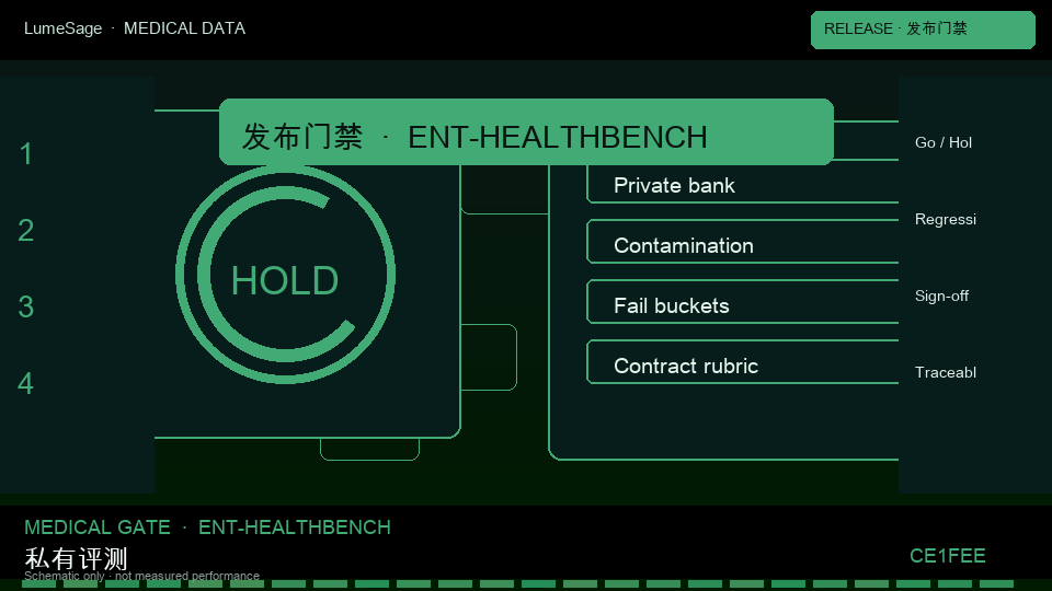 HealthBench Consensus｜上线门禁协议：从公开评测到 GB-Audit 可合同门禁