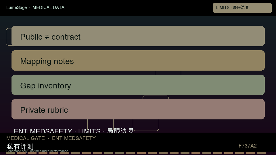 MedSafety｜局限与私有映射：从公开评测到 GB-Safety 可合同门禁