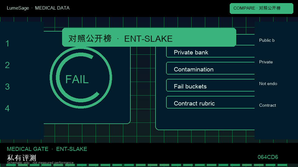 SLAKE｜公开对照与私有门禁对比：从公开评测到 GB-Vision 可合同门禁