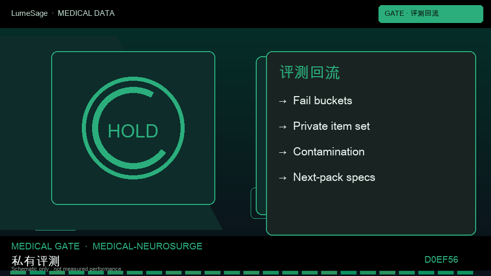 神经外科：Medical Gate 用失败类型写下一包规格，公开榜分数不是合同门禁