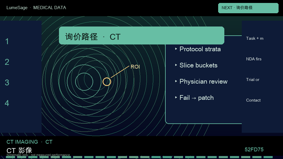 CT · 胸部及腹部专科规格包：询价先备齐任务摘要、排除标准、许可边界、试交付范围，以及是否需要医师终审