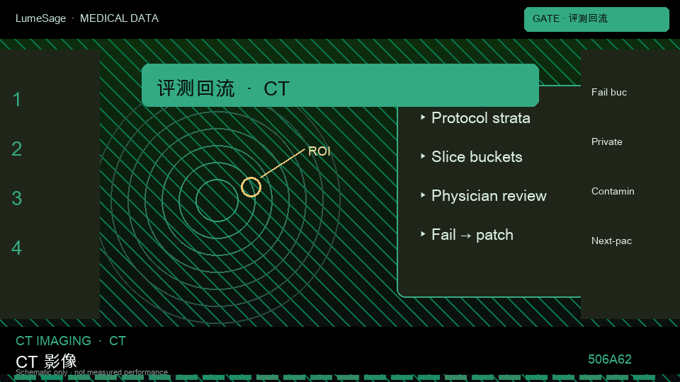 CT · 盆腔专科规格包：Medical Gate 用失败类型写下一包规格，公开榜分数不是合同门禁