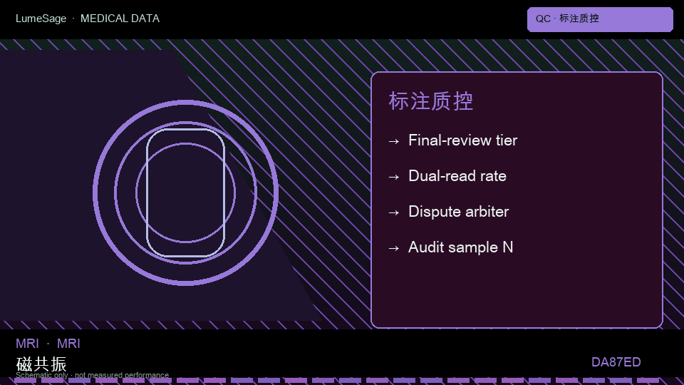 MRI · 垂体专科规格包：标签写清类别边界、双读比例、分歧分母，以及医师终审由谁完成